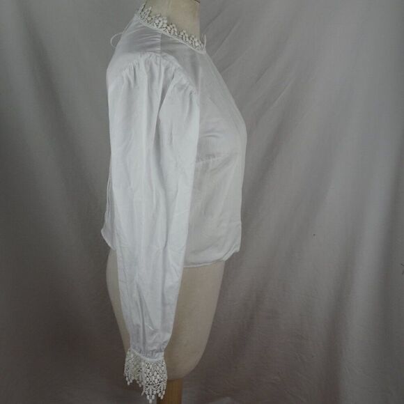 H&M DIVIDED Women White Long Sleeves Top Size S - Picture 2 of 11